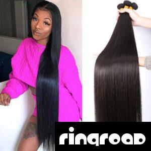 10A 36 38 40 Inch Human Hair Bundles Brazilian Hair Weave Bundles Straight Human Hair Bundles 30 Inch Bundles Hair Extensions