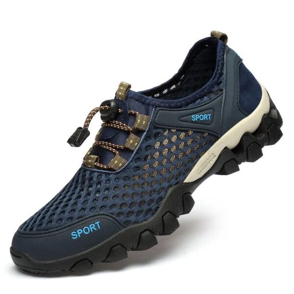 2023 Summer Men Casual Sneakers Breathable Mesh Non Slip Outdoor Hiking Shoes Climbing Trekking Barefoot Sneakers