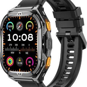Amazon.com 2025 New SmartWatch Men For Women Militray Outdoor GPS Track Sport Watches Heart Rate Sleep Waterproof Smart Watch IOS Android