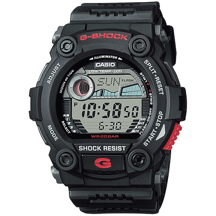 Casio G-7900-1DR Men's G-Shock Electro-luminescent Backlight Watch