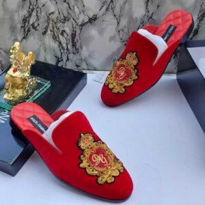 Quality D&G Half Shoes for Men - Red