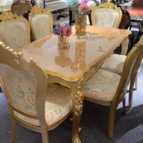 Royal Dining Table Set with 6 Chairs