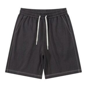 Men's Retro twill cotton sports shorts, double-sided. Dark Gray