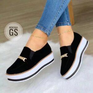 Women's Thick-Soled Slip-On Loafers