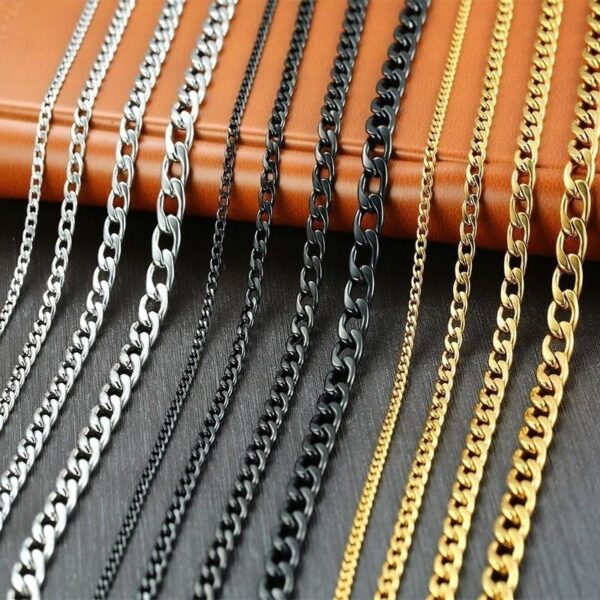Men's Mexican Cartel Chain Necklace Stainless Steel Silver Color Male Choker Jewelry Gifts for Him