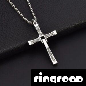 This is Brazil - New Fast and Furious 7 Moive Cross Brazilian Tourette Necklace Dominic Toretto Crystal Jesus Cross Pendant Necklace For Men Gifts Jewelry