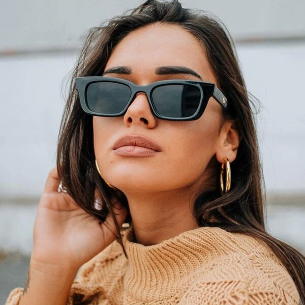 Women Rectangle Vintage Sunglasses Brand Designer Retro Points Sun Glasses Female Lady Eyeglass Cat Eye Driver Goggles